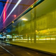 un tramway à Commerce